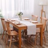Soft Caddice Faux Linen Table Runner 2 Side for Family