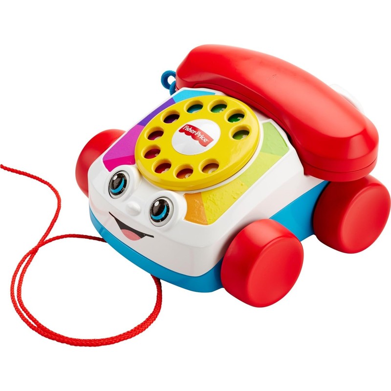 Fisher-Price Toddler Pull Toy Chatter Telephone Pretend Phone with Rotary