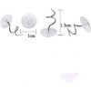 Twist Pins with Clear Heads for Sofa Pack of 100