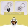Engraved Photo Frame Keychain for Women Aunt from Niece, Unique