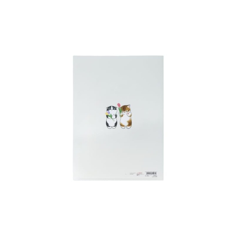 Sunstar Stationery mofusand Clear File, 5 Pockets, White S2139324