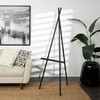 Deco 79 Easel, 22" x 24" x 67", Black