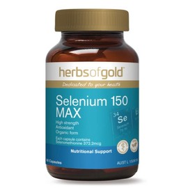 Herbs of Gold Selenium 150 Max 60vcaps Selenium (Se)