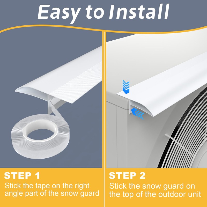 Flamorrow Air Conditioner Snow Guard for Outdoor Unit, 31.5" L
