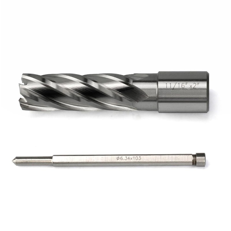 JESTUOUS Annular Cutter 3/4 Inch Weldon Shank 11/16 Cutting Diameter