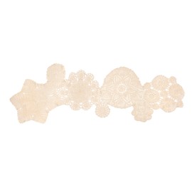 Heritage Lace Blue Ribbon Crochet Table Runner, 14 by 50-Inch, Cream