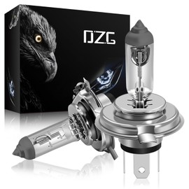 DZG H4 9003 Halogen Headlight Bulbs 12V 60/55W 4300K Warm White HB2 Halogen Bulbs High and Low Beam Replacement Bulbs, Pack of 2