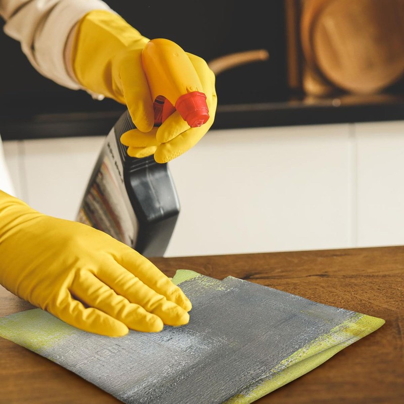 CIOJUNE Yellow and Grey Hand Towels 2 Pack Set -