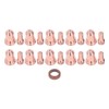 21Pcs Electrode Nozzle Set Brass 1.3mm Dia Nozzles Plasma Cutting