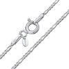 Amberta 925 Sterlingsilber Damen-Halskette - Figaro kette - 1.5 mm
