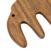 Massage Hair Comb Head Scalp Meridian Comb Y Shape Wooden