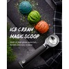 Active heating thermostatic ice cream scooper Easy Scooping for hard