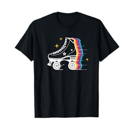 Pattinaggio a rotelle colorato Derby Skate Roller Skater Tra Maglietta