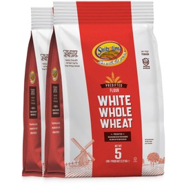Shibolim White Whole Wheat Flour, 5lb (2 Pack) | Triple Sifted Flour | 100% Whole Grain | Certified Kosher