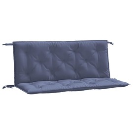 vidaXL Garden Bench Cushions, Pack of 2, Garden Bench Cushion with Hollow Fibres, Bench Cushion with Cords for Outdoor and Indoor, Seat Cushion, Bench Cushion, Navy Blue Oxford Fabric
