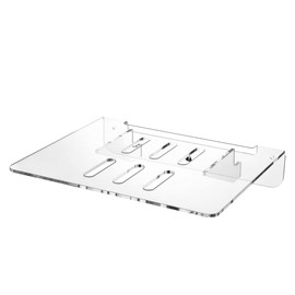 Wall Shelf WiFi Router Shelf, TXEsign 12.2X10.4 Inches Universal Acrylic Floating Shelf Wall Mount Holder for WiFi Router (12.2X10.4 Inch)