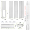 Upgrade Portable Air Conditioner Window Kit with 5.9Inch Exhaust Hose,Portable