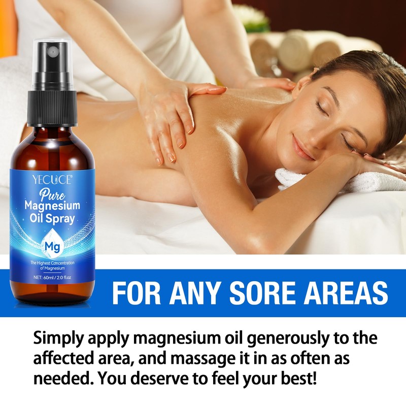 NVXNMSD Magnesium Oil Spray - Pure Magnesium - Spray Magnesium