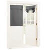 Zevrang Blackout Door Curtain, 26x40Inch French Tie Up Thermal No