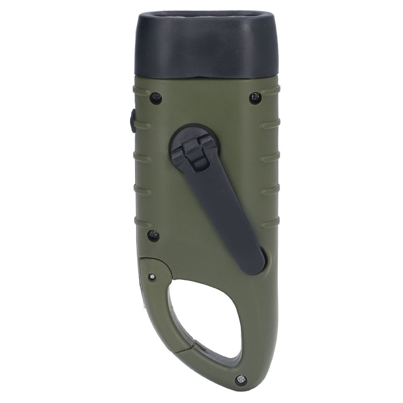 Solar Hand Crank Flashlight Emergency LED Portable Torch for Climbing