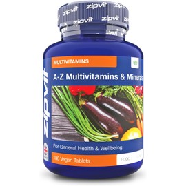 Multivitamin Tablets - Vegan Multivitamin for Women & Men - 180 Tablets - 6 Months Supply - with 25 Essential Active Vitamins & Minerals. Supports Bone Health and Your Immune System