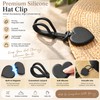 Securely Holds Hats in Place,Silicone Magnetic Hat Clip, Magnet Hat