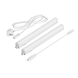 Parlat LED Under-Cabinet luminaires Rigel, Each 31.3cm, 40cm Cable, Each 445lm, White, Set of 2, BS