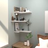 NATURE'S SOURCE Corner Floating Shelves with Invisible Brackets, Corner Shelves