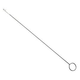 vhbw Reversible needle with hook, extra long pull-through needle (26.5 cm), metal