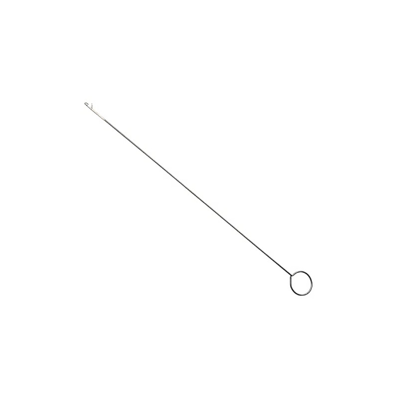 vhbw Reversible needle with hook, extra long pull-through needle (26.5