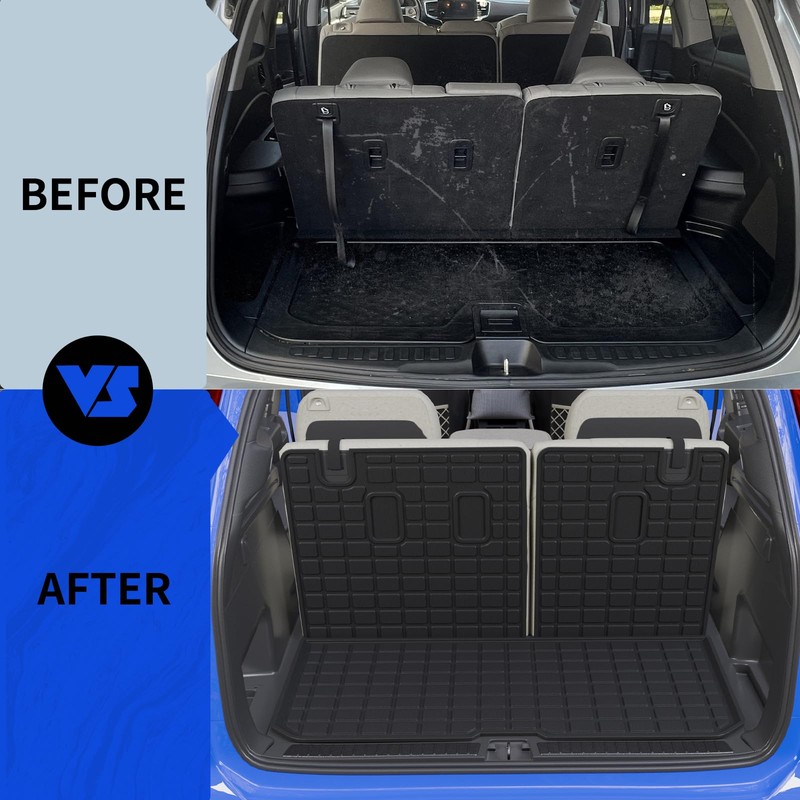Rongtaod Cargo Mat Compatible with 2016-2025 2026 Honda Pilot Trunk