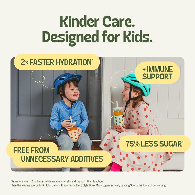 Kinderlyte Electrolyte Powder for Kids and Adults - Drink Mix