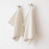 LinenMe Jazz 53% Linen 47% Cotton Tea Towels for Kitchen,