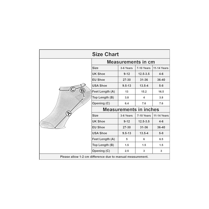 A2Z 4 Kids Girls Trainer Yoga Socks Pack of 3