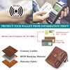 SENDEFN Purses for Women Genuine Leather Small Bifold Compact Womens