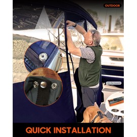 Heavy Duty Snap Fastener Tool Adjustable Snap Setter Tool Includes 40 Sets 15mm Snaps for Boat Cover, Replacing Metal Snaps, Repairing Boat Covers, Canvas, Sewing, Tarps