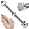Mywish (10 Sets) 1/4-20x3 Hex Head Assorted Screws Nuts and