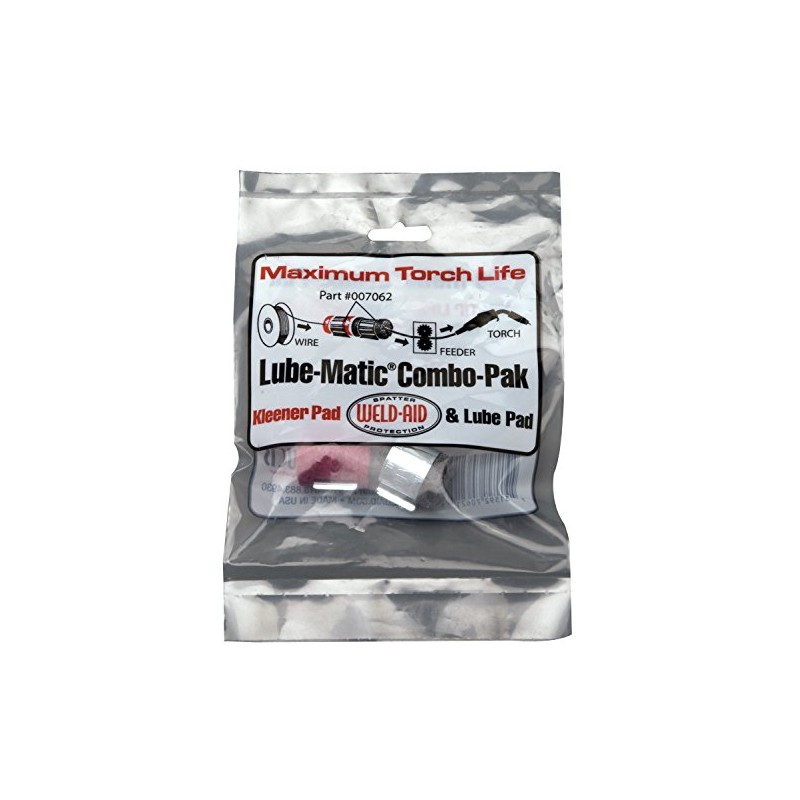 Weld-Aid 007062 Lube-Matic Combo-Paks, One Red Wire Pad/One Black Lube