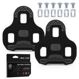 AEYINO Bike Cleats Compatible with KEO Pedals for Road Bike - Anti-Slip Rubber Desgin Bicycle Clipless Bike Grip Clip Pedals for Indoor Cycling Clips(9/16")