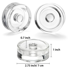 TOPZEA 9 Pack Fermentation Glass Weight with Easy Grip Handle, for Wide Mouth Mason Jars, Heavy Fermenting Lids, Pickling Canning Supplies Kit, Dishwasher Safe