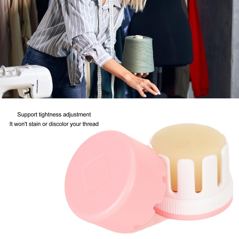Fdit Adjustable Tightness Beeswax Thread Conditioner for Sewing, ABS Box,