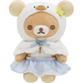 San-X Rilakkuma MF86701 Swan and Golden Flower Plush Rilakkuma