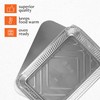 PLASTICPRO Disposable 4 LB Aluminum Takeout Tin Foil Oblong Baking