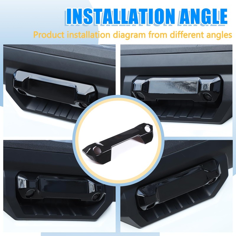 LLKUANG ABS Car Tailgate Handle Decorative Cover Fit for Toyota