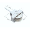 Celtic Woods Double Washing Line Screw In Pulley Cord Wheel