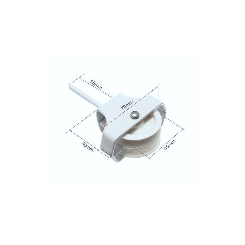 Celtic Woods Double Washing Line Screw In Pulley Cord Wheel