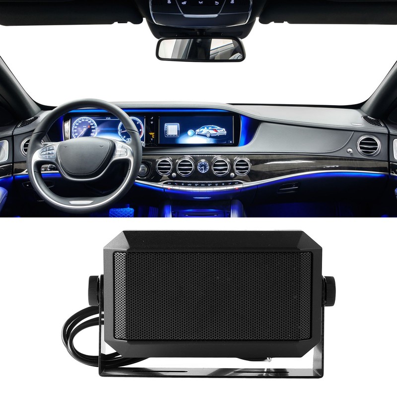 External Speaker Rectangular 3.5mm Plug Car Radio Speaker for Ham