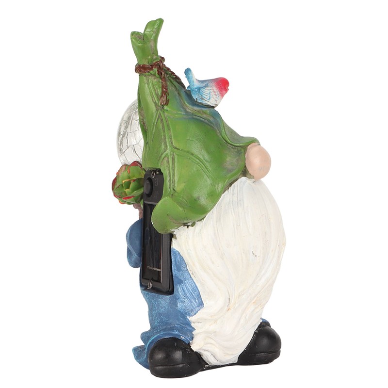 Faceless Doll Statue Exquisite Solar Powered Light Bright Colors Durable