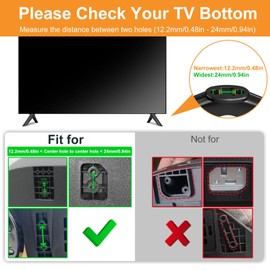 Base Stand Compatible with Onn Roku TV, Only for Onn Roku TV Models Listed, 100005395 100068372 100018254 100007147 100012586 with Screws and Instruction, Please Check Before Purchase