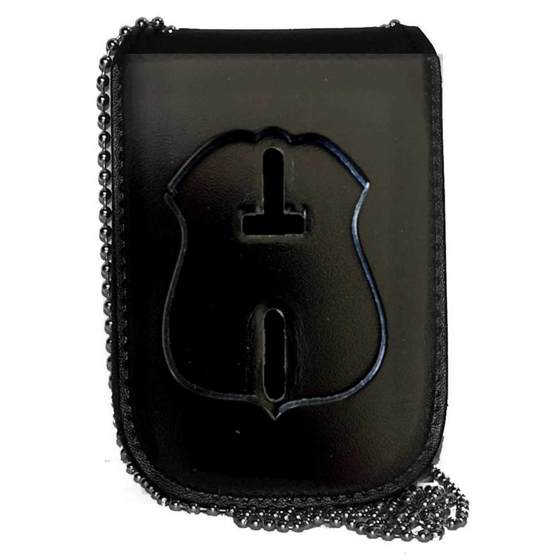 Detroit Police Recessed Badge and ID Neck Holder (Cutout PF187,
